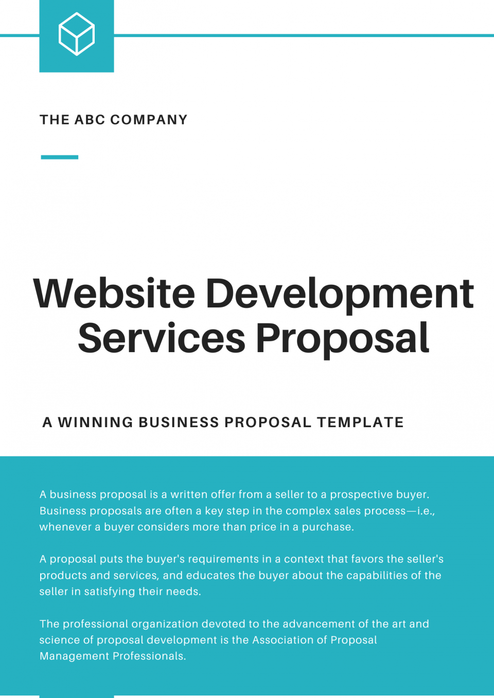 Website Development Services Proposal Template - RFPs.ca - Proposal ...