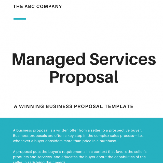 IT Managed Services Business Proposal Template