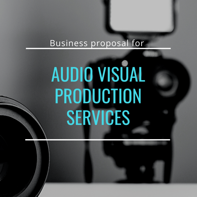 Audio Visual Production Services Proposal Template