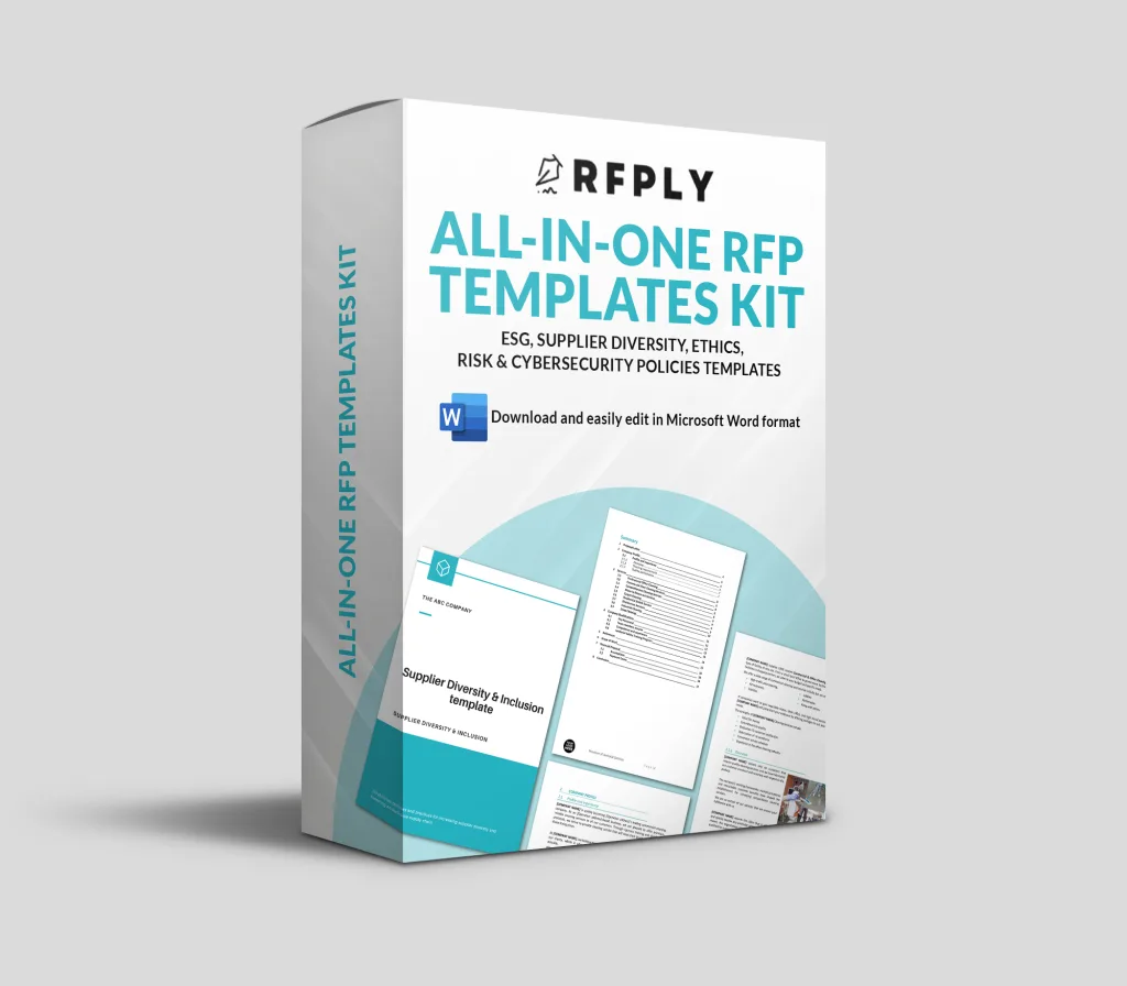 All-In-One RFP Templates Kit: ESG, Supplier Diversity, Ethics, Risk ...