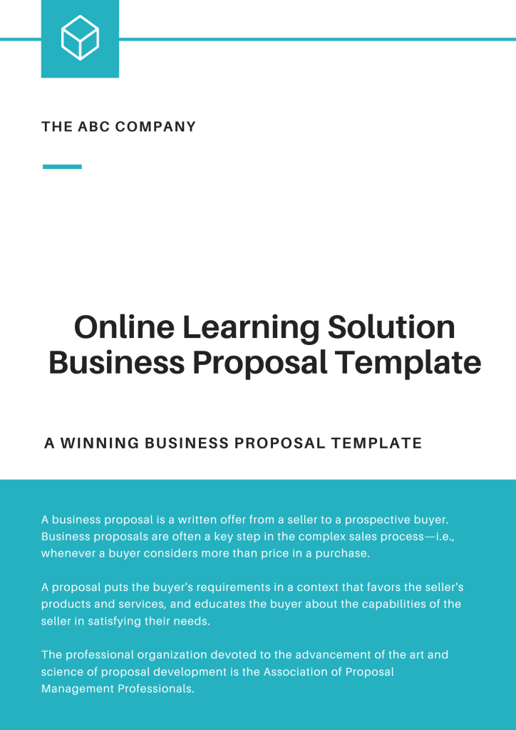 Online Learning Solution Business Proposal Template - RFPs.ca ...